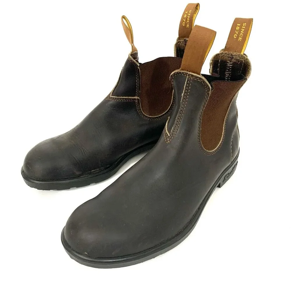 Blundstone Classic 585 Chelsea Boots Dark Brown  Leather 8 Mens / 10 Womens